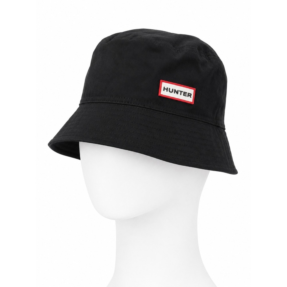 Hunter Packable Black Bucket Hat
